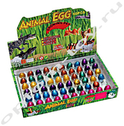 Игрушки из яиц ANIMAL AGG, набор 60 шт., оптом