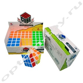 Кубик Рубика CUBE, 3 см., набор 6 шт., оптом