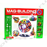 Магнитный конструктор MAG-BUILDING, 78 деталей, оптом