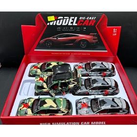 Металлические детские машинки MODELCAR СПОРТКАР оптом, набор 6 шт.