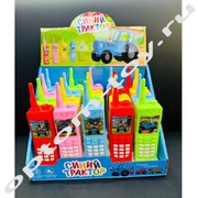 Развивающая музыкальная игрушка Детский Телефон СИНИЙ ТРАКТОР оптом, набор 12 шт.