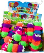 Резиновые игрушки МНОГОНОЖКИ RAINBOW CATERPILLAR, набор 12 шт., оптом